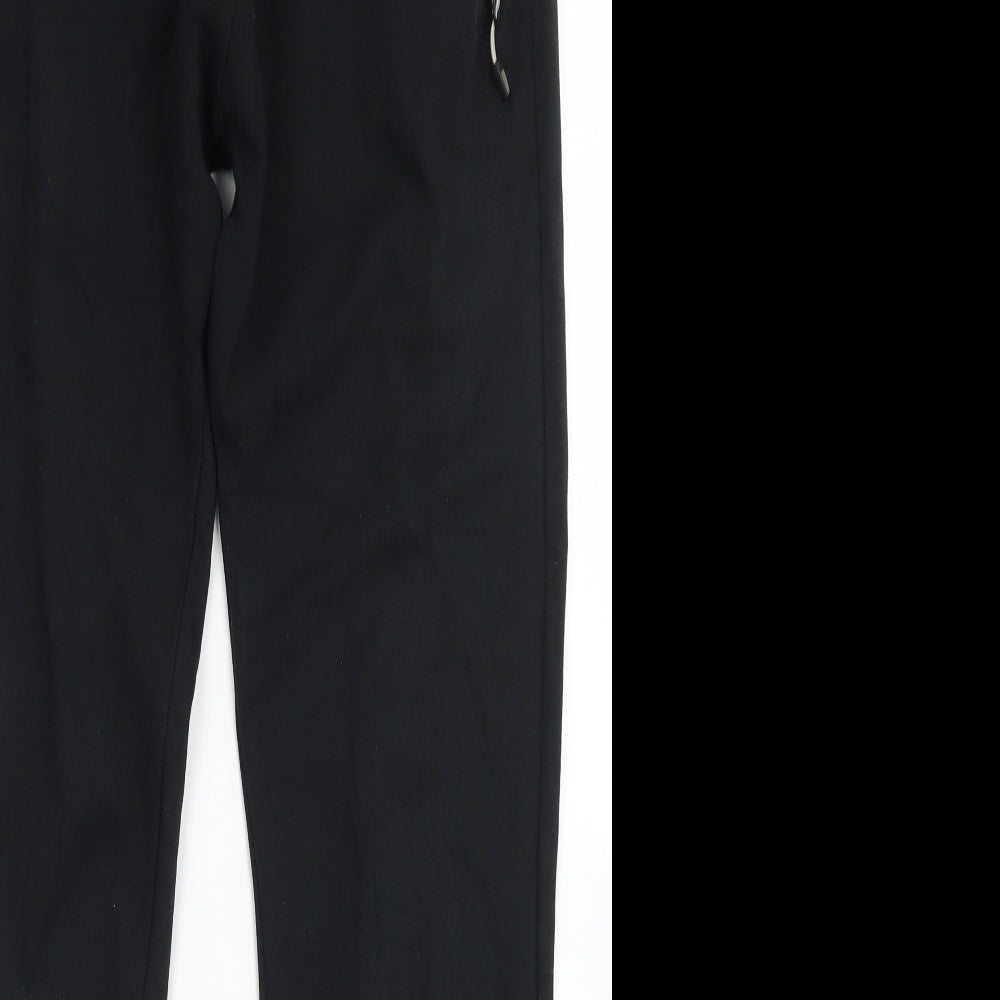 NEXT Mens Black  Cotton Jogger Trousers Size M L30 in Slim Drawstring
