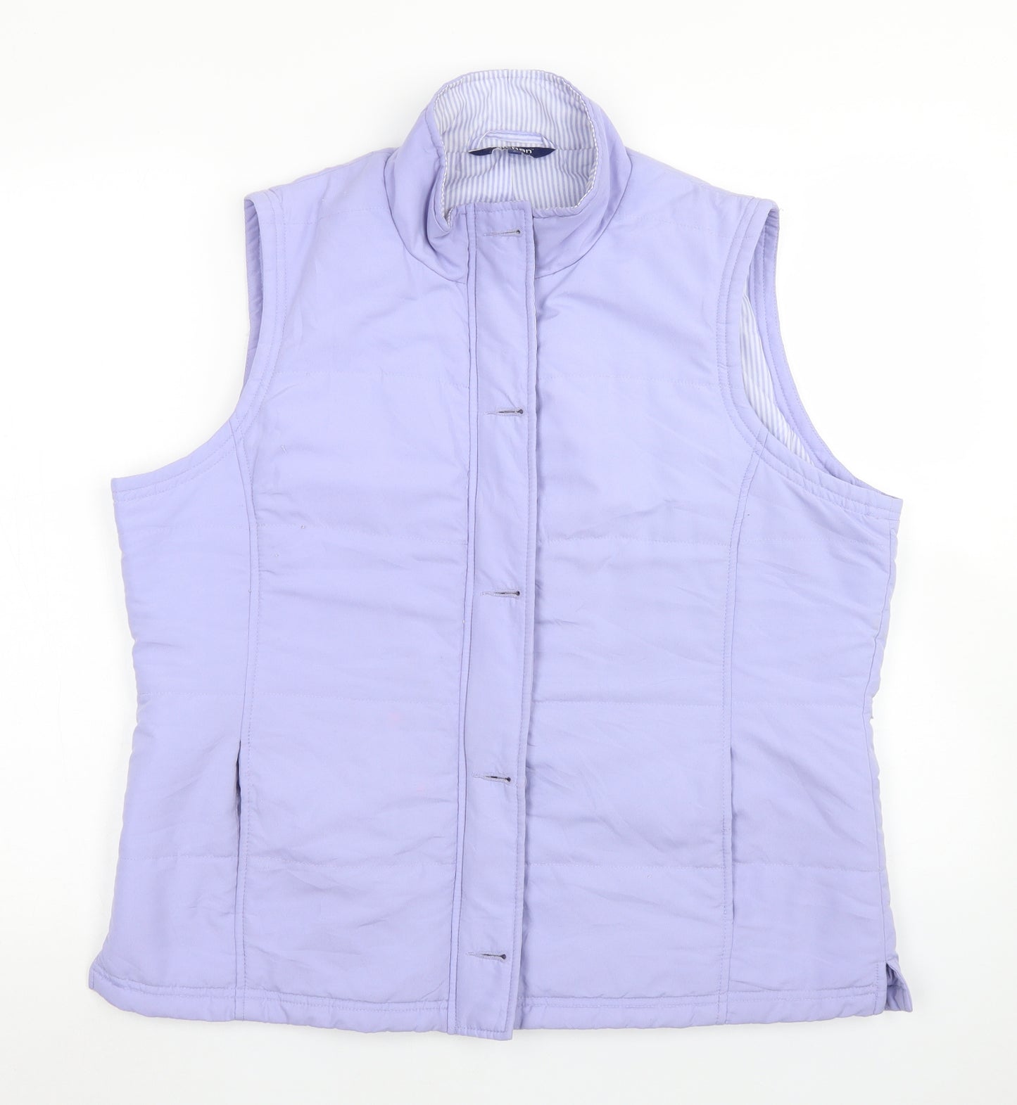 Tulchan Womens Purple   Gilet Coat Size L  Zip