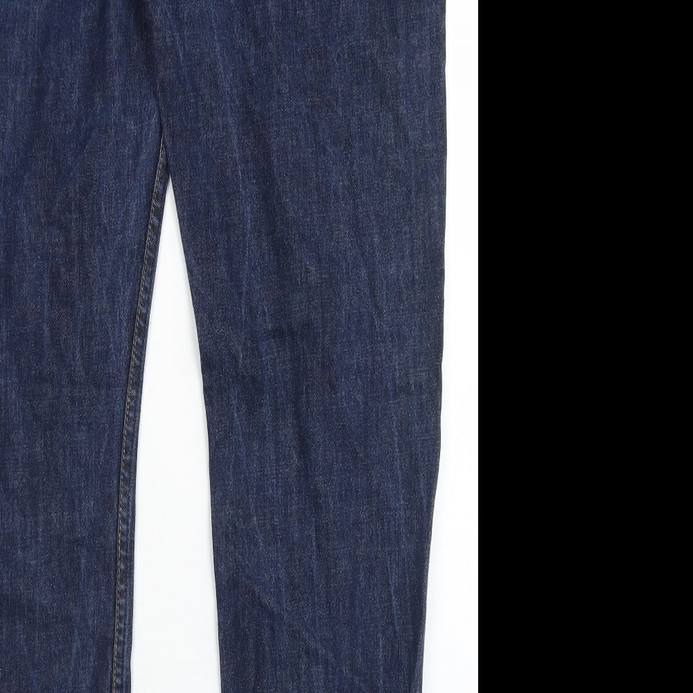 Gap Mens Blue  Cotton Straight Jeans Size 36 in L34 in Regular Button