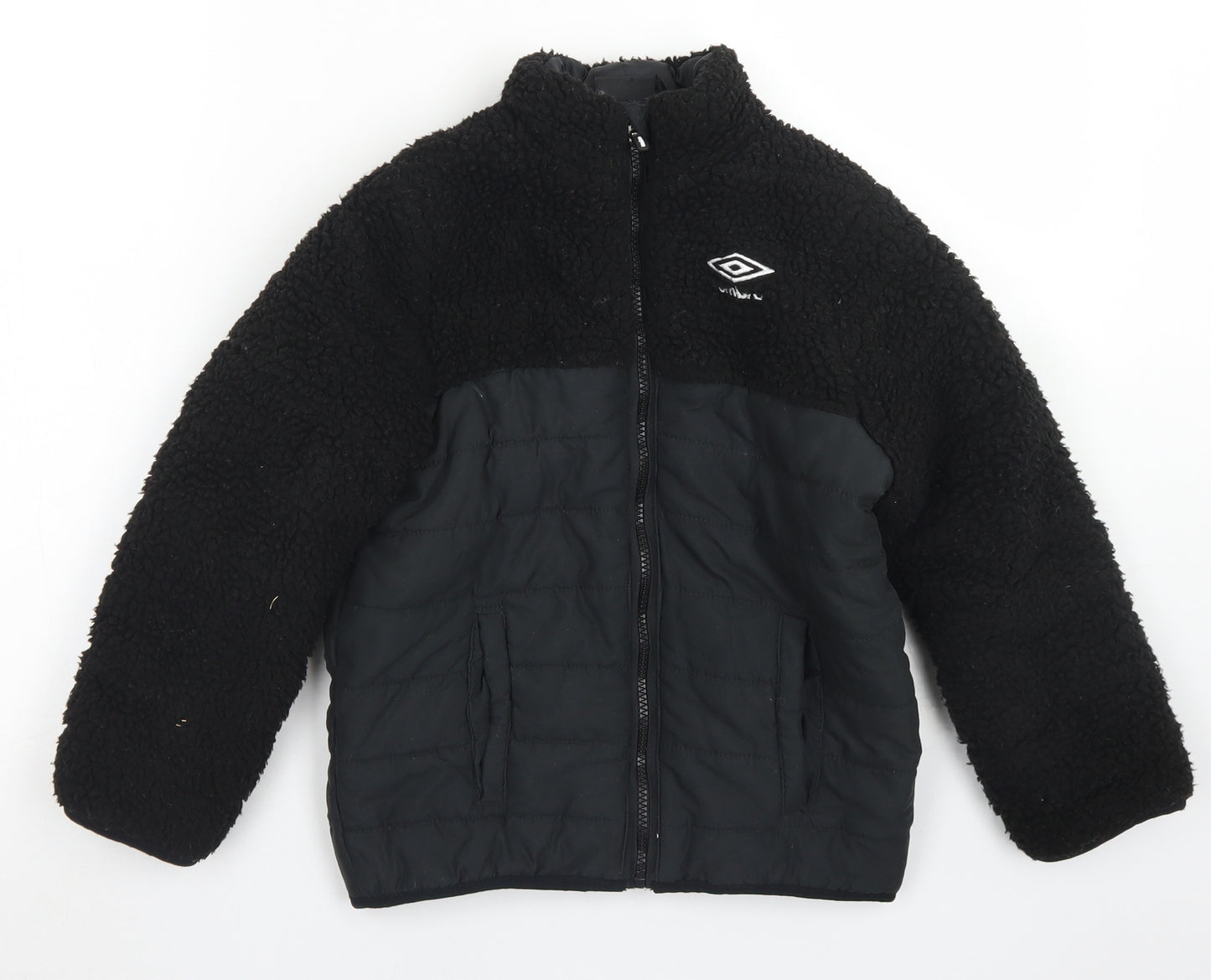 Umbro Boys Black   Jacket  Size 8-9 Years  Zip