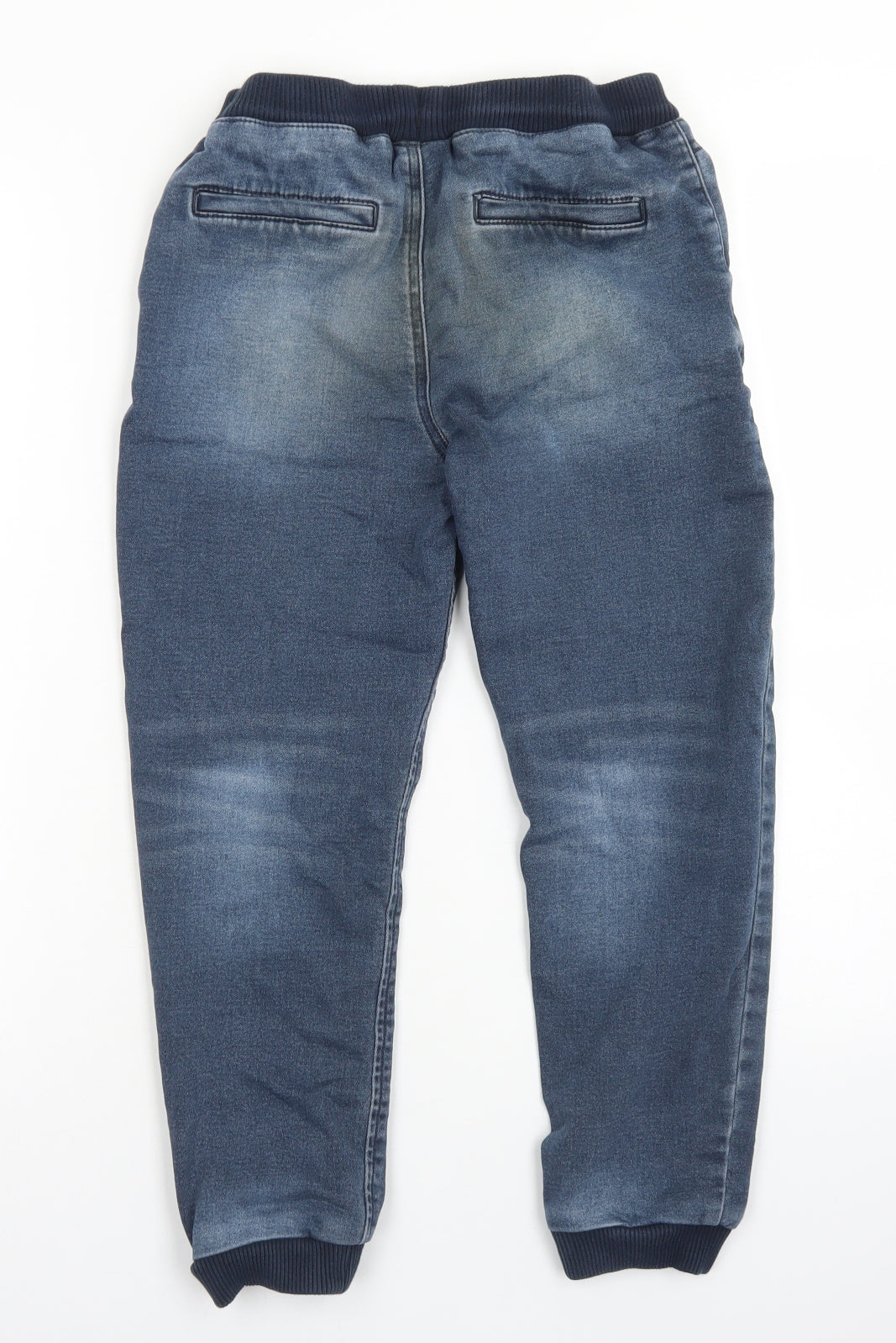 NEXT Boys Blue  Cotton Jegging Jeans Size 9 Months  Regular Drawstring