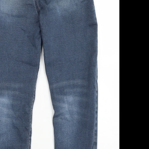NEXT Boys Blue  Cotton Jegging Jeans Size 9 Months  Regular Drawstring