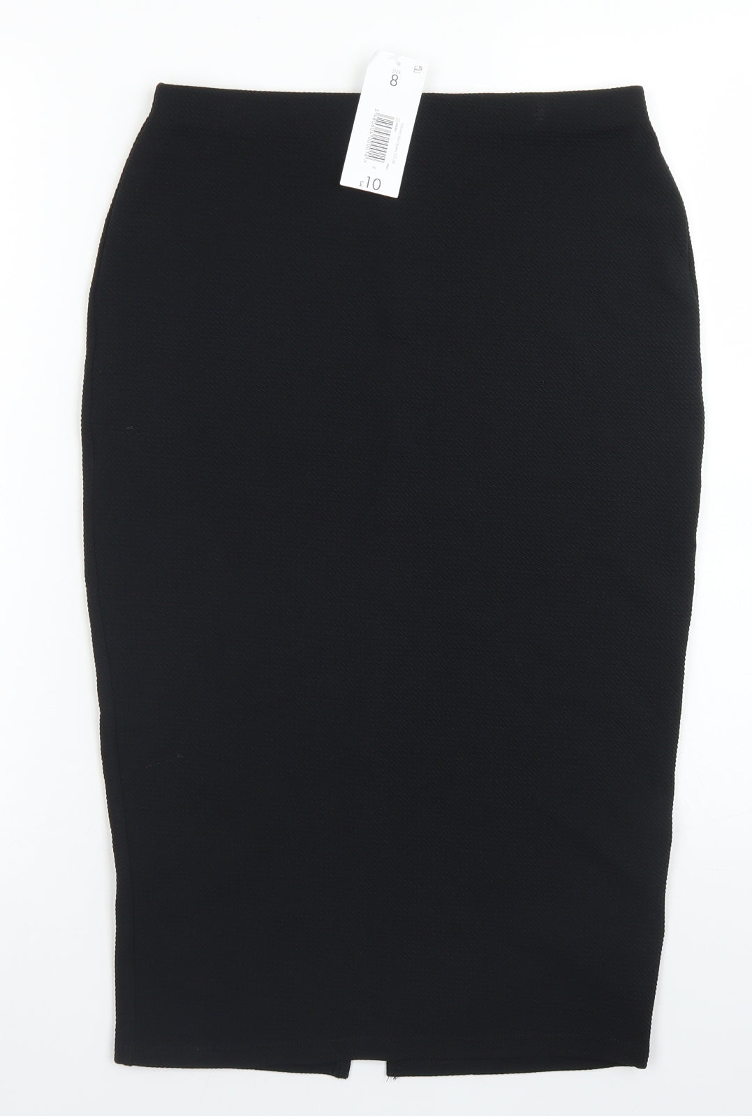 Papaya Womens Black  Polyester Straight & Pencil Skirt Size 8