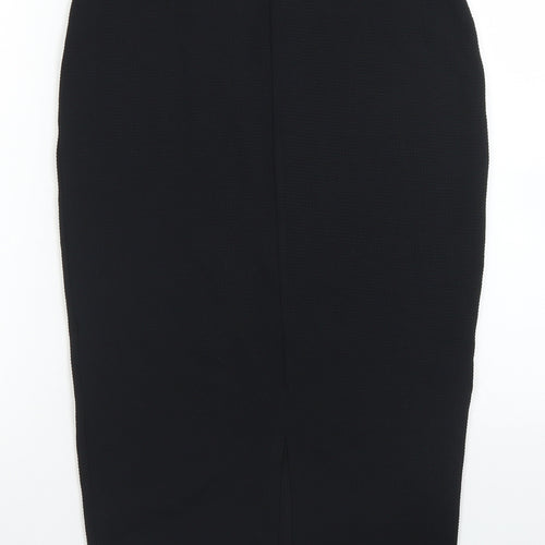 Papaya Womens Black  Polyester Straight & Pencil Skirt Size 8