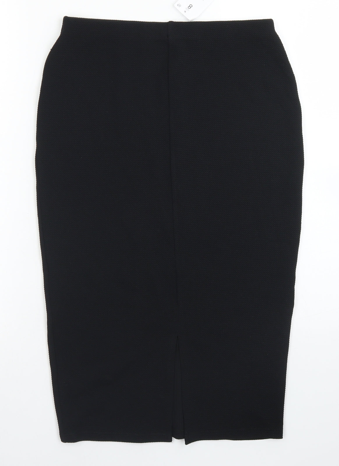 Papaya Womens Black  Polyester Straight & Pencil Skirt Size 8