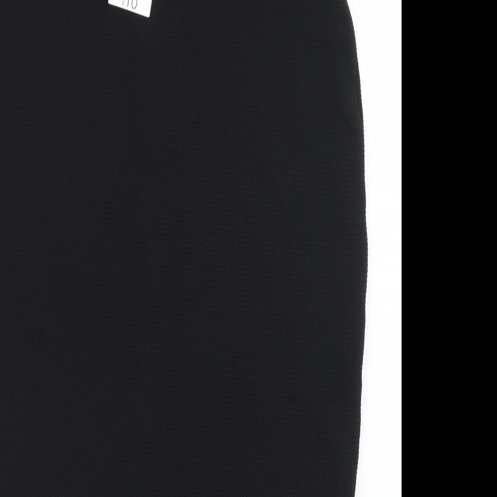 Papaya Womens Black  Polyester Straight & Pencil Skirt Size 8