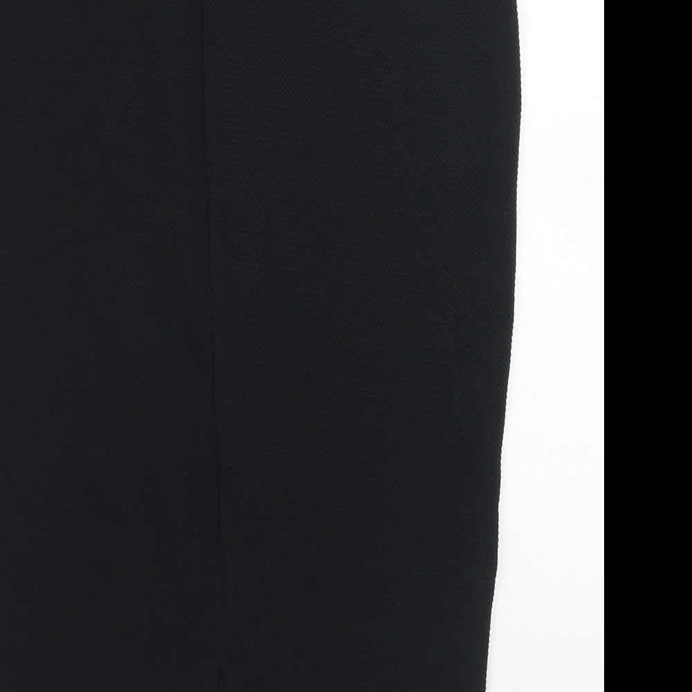 Papaya Womens Black  Polyester Straight & Pencil Skirt Size 8