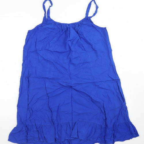 Bonmarché Womens Blue  Viscose Tank Dress  Size 12  Round Neck