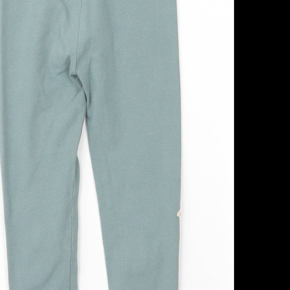 NEXT Girls Green  Cotton Carrot Trousers Size 2 Years  Regular