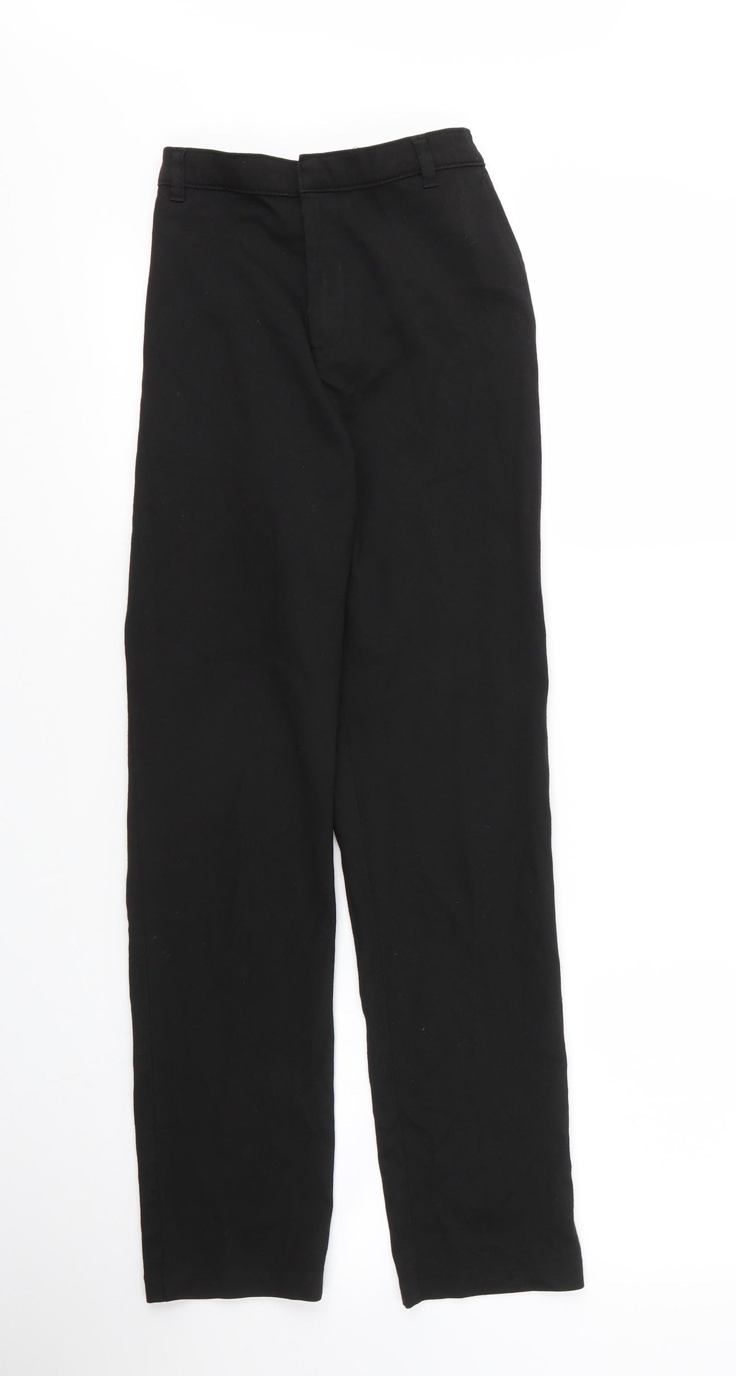 George Boys Black  Viscose Carpenter Trousers Size 12 Years L25 in Regular Zip