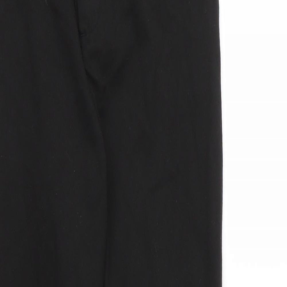 George Boys Black  Viscose Carpenter Trousers Size 12 Years L25 in Regular Zip