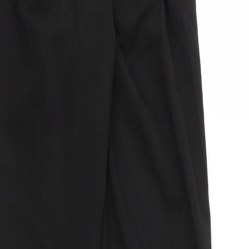 George Boys Black  Viscose Carpenter Trousers Size 12 Years L25 in Regular Zip