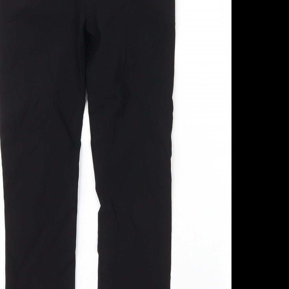 F&F Girls Black  Viscose Capri Trousers Size 4 Years  Regular Button