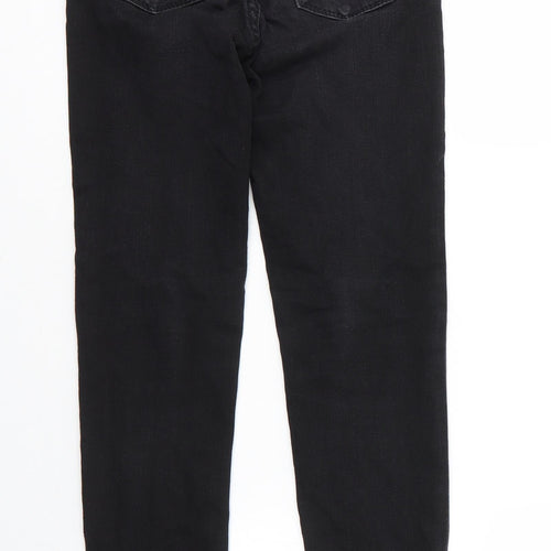 Gap Girls Black  Cotton Skinny Jeans Size 10 Years L24 in Regular Zip