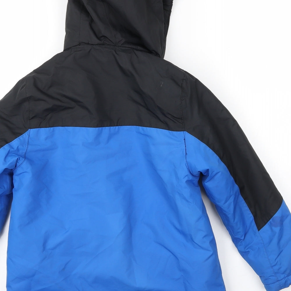 Crane Boys Blue   Windbreaker Coat Size 7 Years  Zip