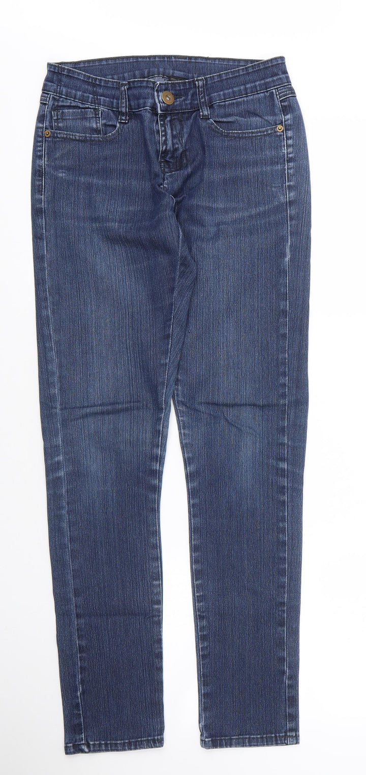 Bay Womens Blue Cotton Skinny Jeans Size 8 L31 in Regular Zip