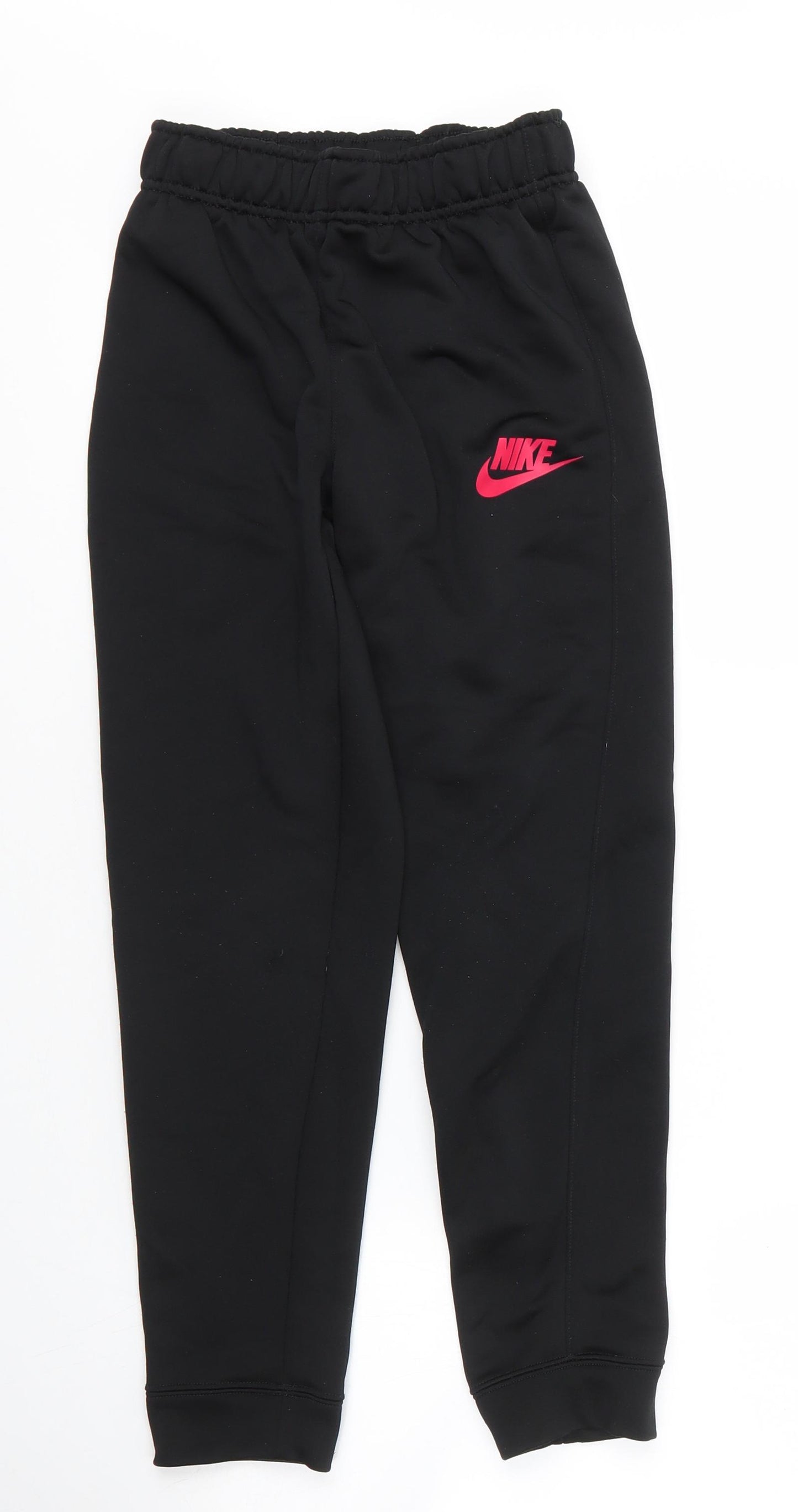 Nike Boys Black  Polyester Sweatpants Trousers Size 9 Months L21 in Regular