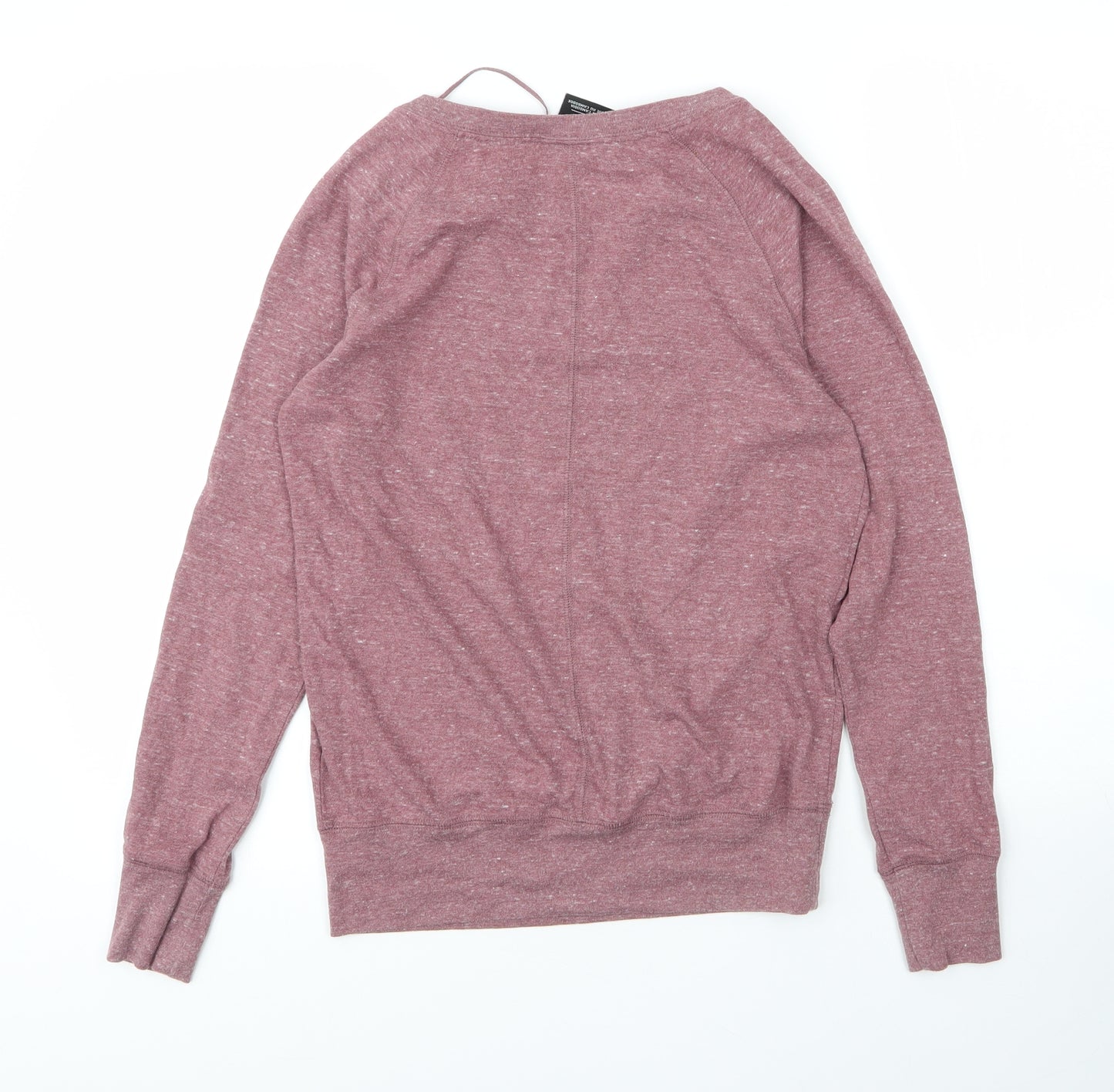 Nike Mens Purple Round Neck  Cotton Pullover Jumper Size XS