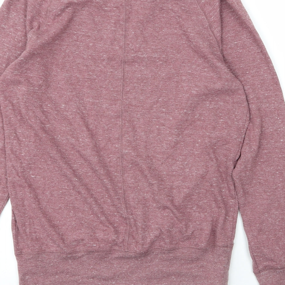 Nike Mens Purple Round Neck  Cotton Pullover Jumper Size XS