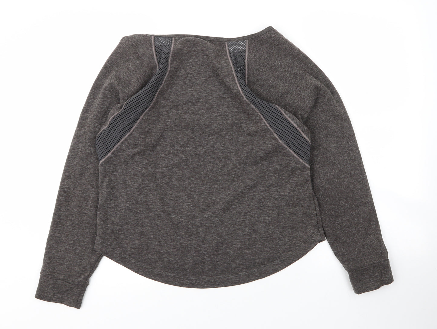 Preworn Womens Grey Round Neck  Polyester Pullover Jumper Size S