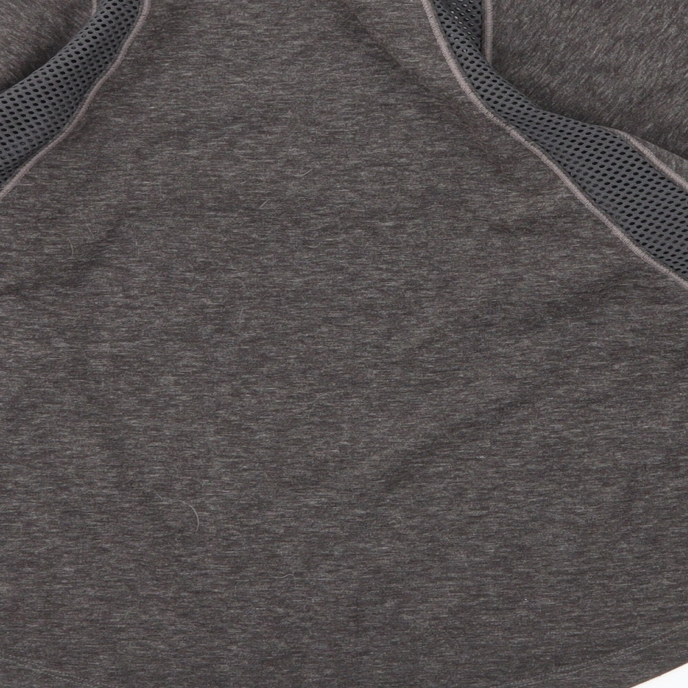Preworn Womens Grey Round Neck  Polyester Pullover Jumper Size S