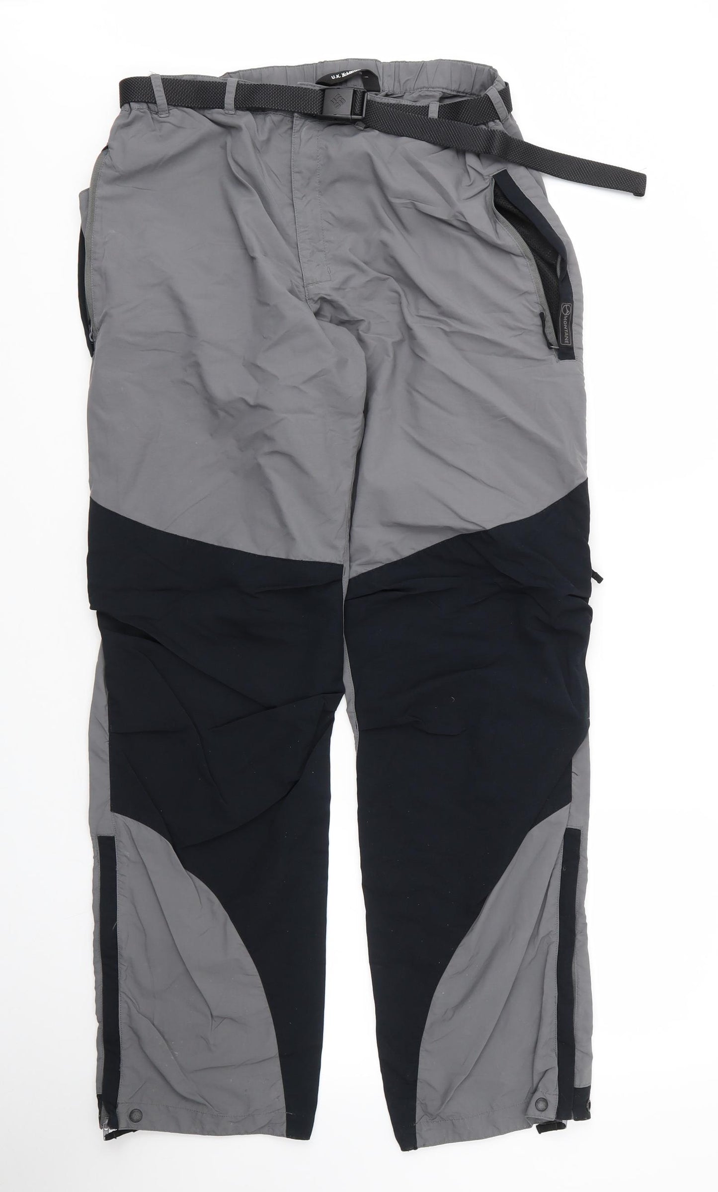 Preworn Mens Grey  Nylon Sweatpants Trousers Size XL L30 in Regular Zip - `