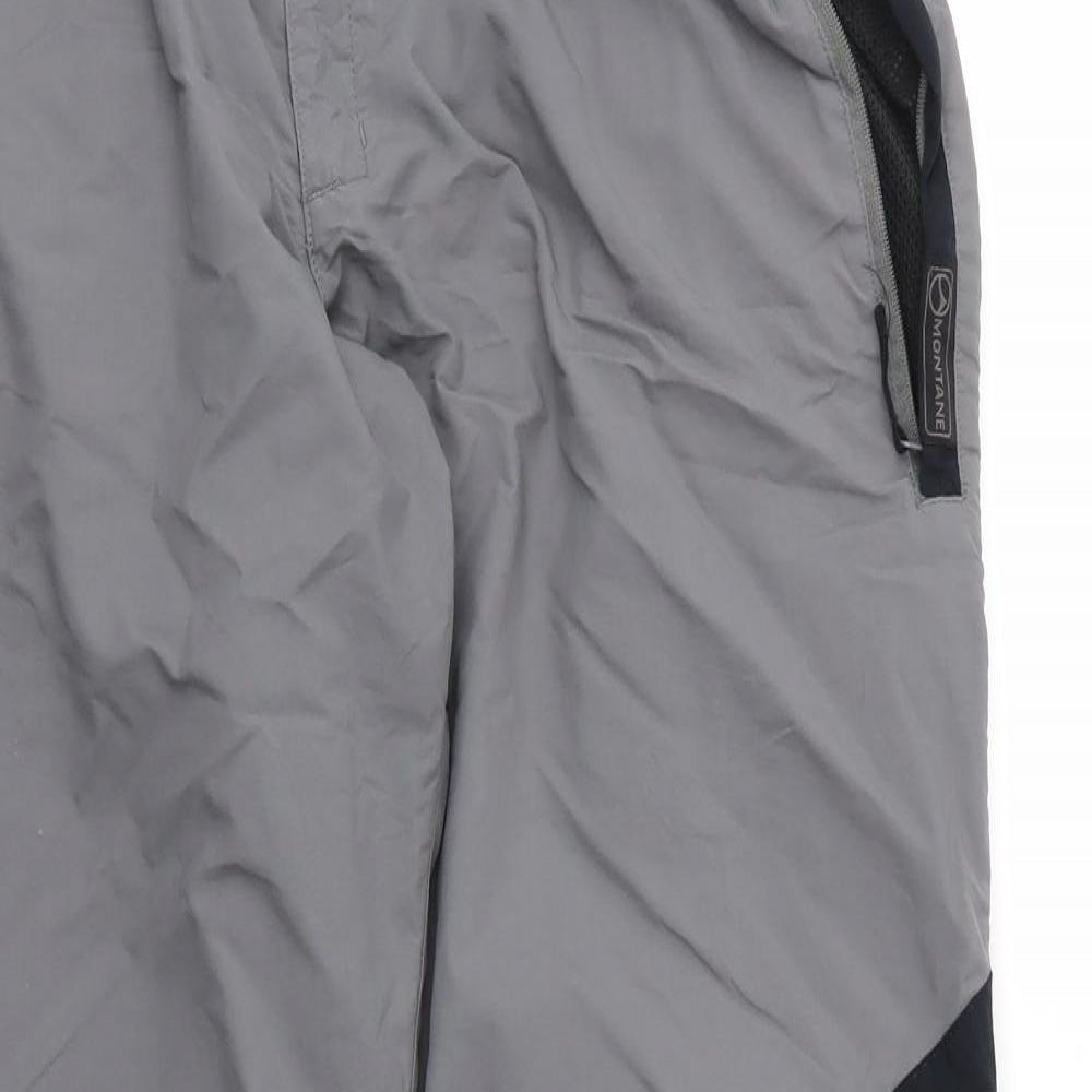 Preworn Mens Grey  Nylon Sweatpants Trousers Size XL L30 in Regular Zip - `