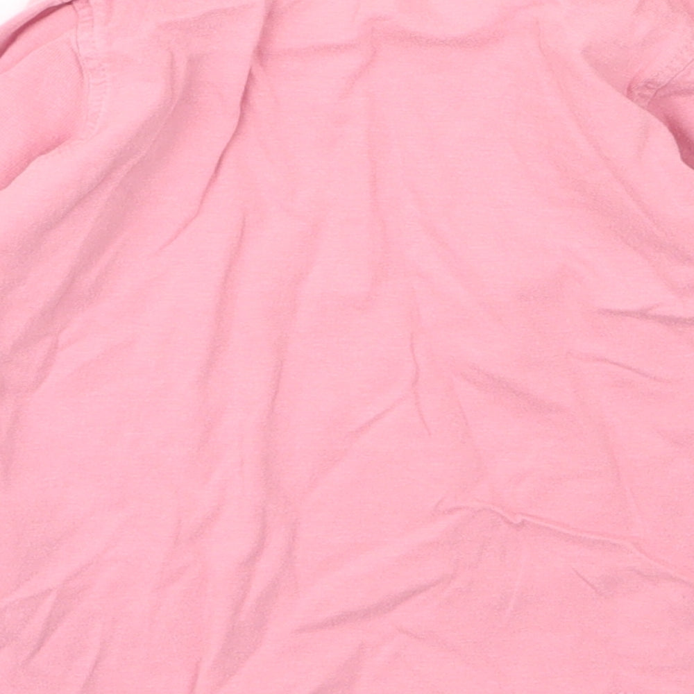 Mountain Warehouse Girls Pink  Cotton Basic T-Shirt Size 2 Years Round Neck