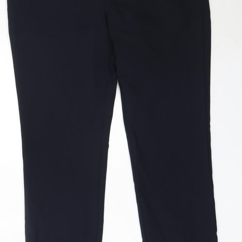 Preworn Womens Blue  Polyester Trousers  Size 10 L27 in Regular