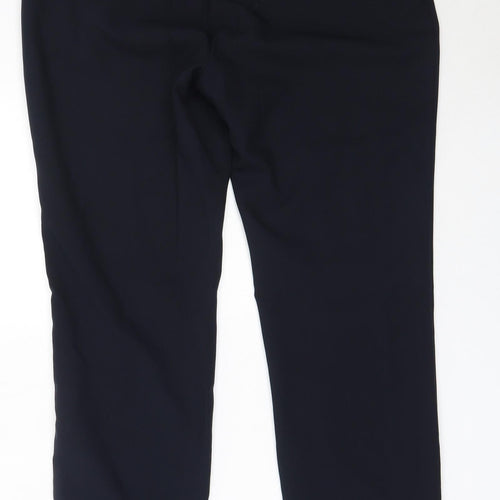 Preworn Womens Blue  Polyester Trousers  Size 10 L27 in Regular