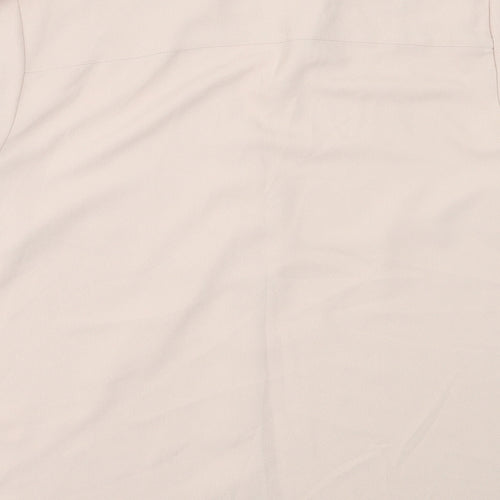 H&M Womens Pink  Polyester Basic Button-Up Size M Collared