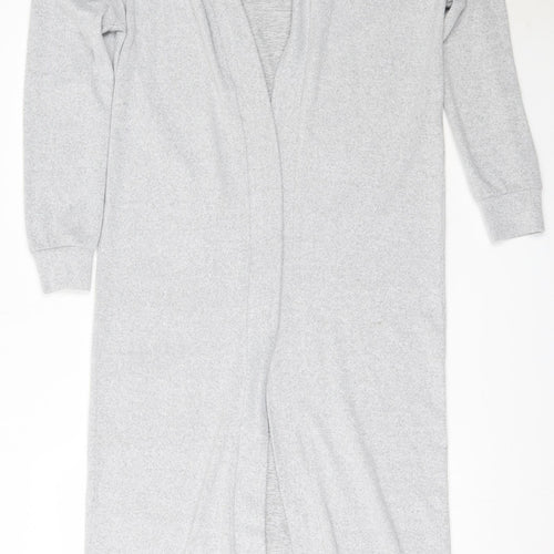 Noisy may Womens Grey Round Neck  Polyester Cardigan Jumper Size S