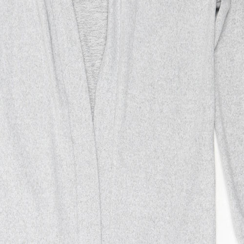 Noisy may Womens Grey Round Neck  Polyester Cardigan Jumper Size S