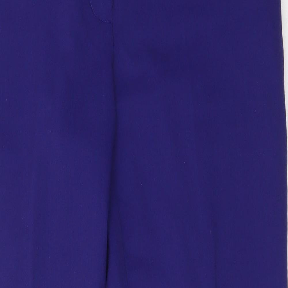 Dorothy Perkins Womens Blue  Polyester Capri Trousers Size 8 L24.5 in Regular