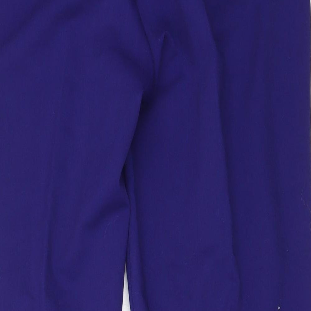 Dorothy Perkins Womens Blue  Polyester Capri Trousers Size 8 L24.5 in Regular
