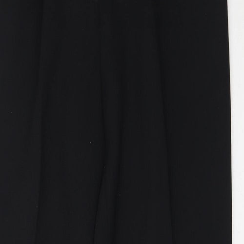 Preworn Womens Black  Polyester Trousers  Size 38 L29 in Regular