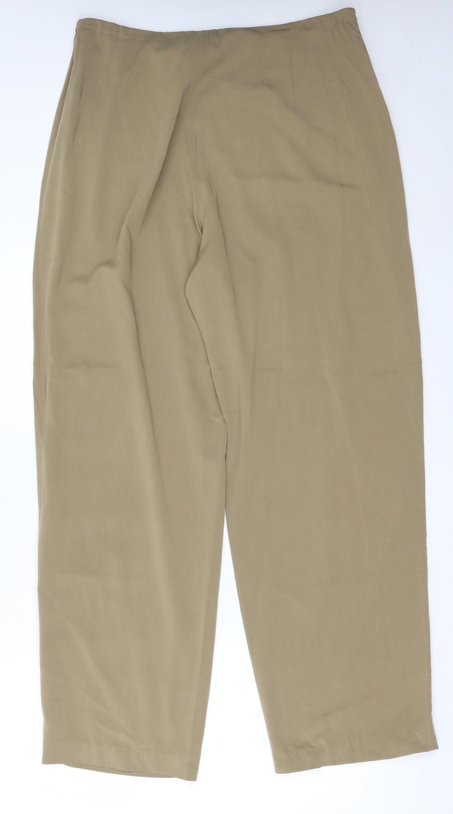 Windsmoor Womens Beige  Viscose Trousers  Size 16 L31 in Regular