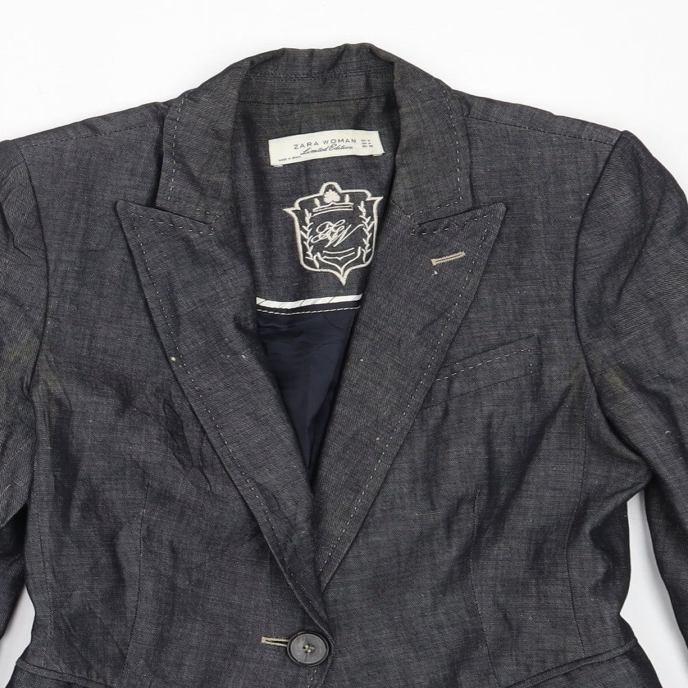 Zara Womens Grey   Jacket Blazer Size M