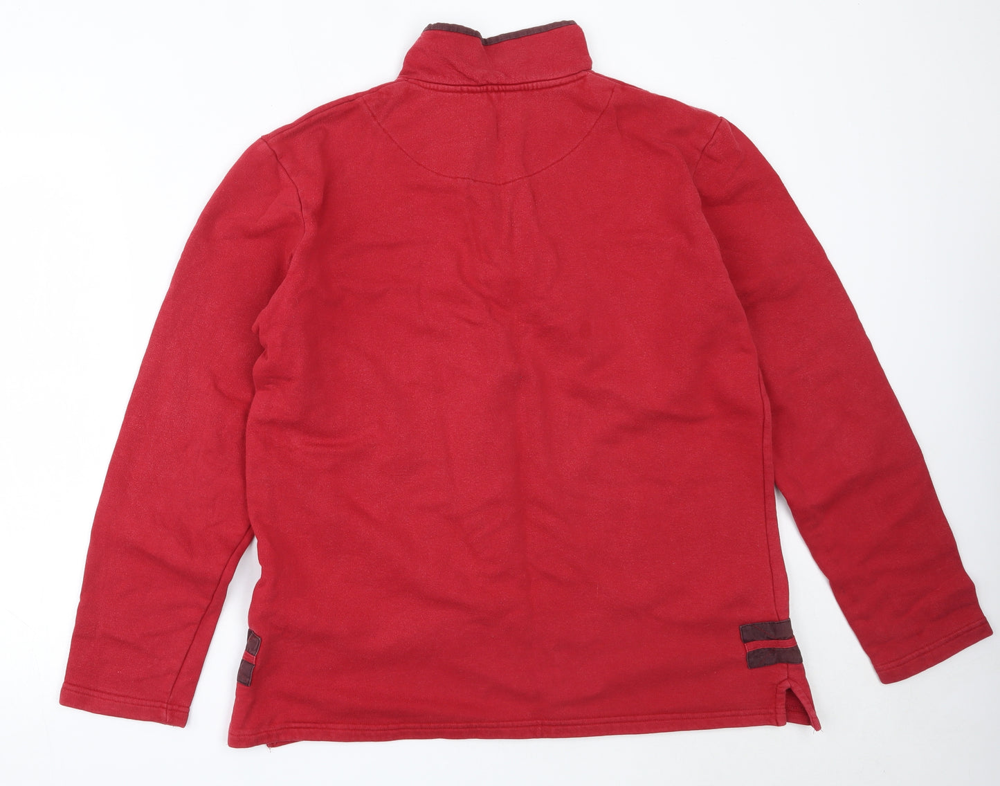 Peter Storm Mens Red  Cotton Henley Sweatshirt Size M