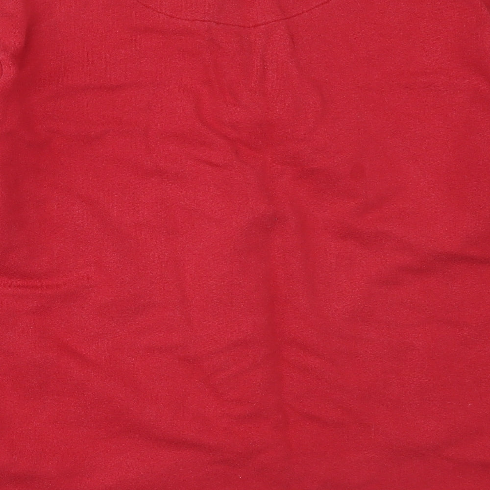 Peter Storm Mens Red  Cotton Henley Sweatshirt Size M