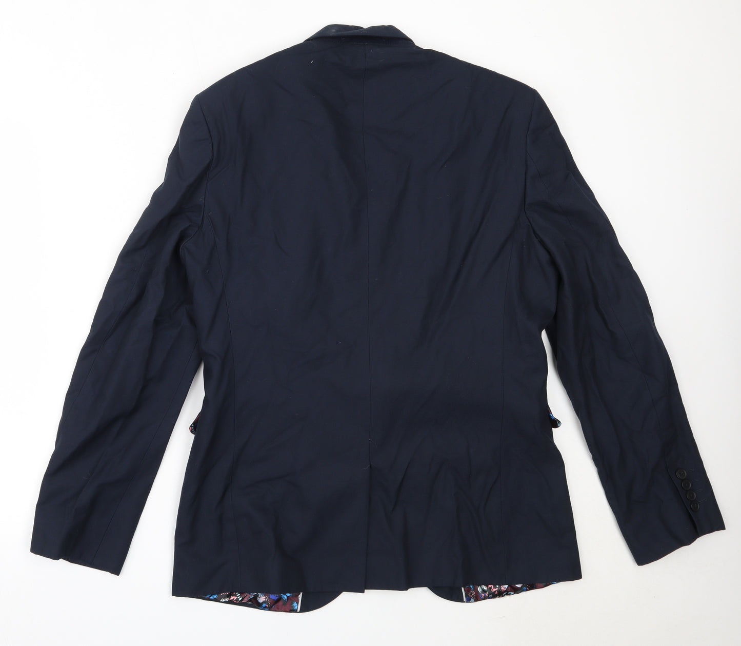 NEXT Mens Blue  Polyester Jacket Blazer Size 40