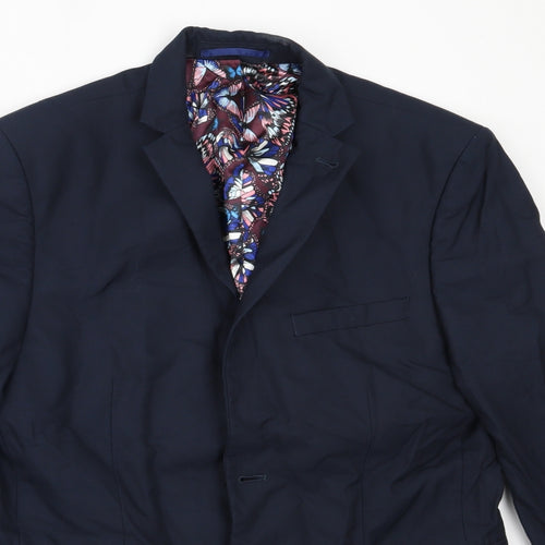NEXT Mens Blue  Polyester Jacket Blazer Size 40