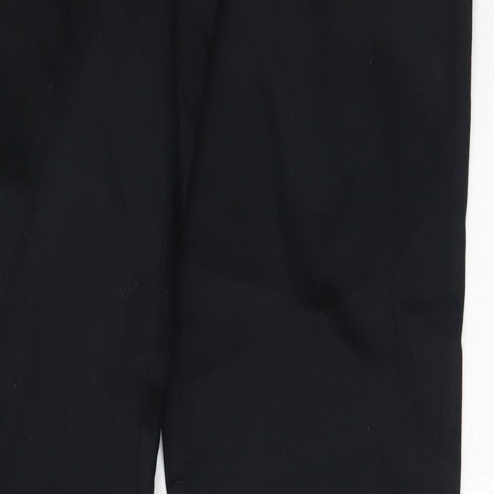 MNG Womens Black  Polyester Trousers  Size 40 L32.5 in Regular
