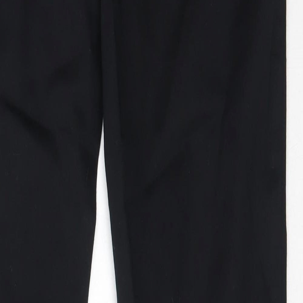 MNG Womens Black  Polyester Trousers  Size 40 L32.5 in Regular