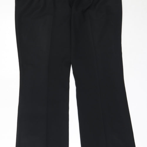New Look Womens Black  Polyester Trousers  Size 12 L32 in Regular