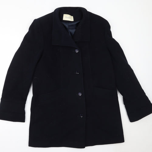 Isabelle Womens Blue   Overcoat Coat Size 12