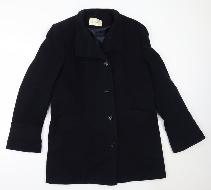 Isabelle Womens Blue   Overcoat Coat Size 12