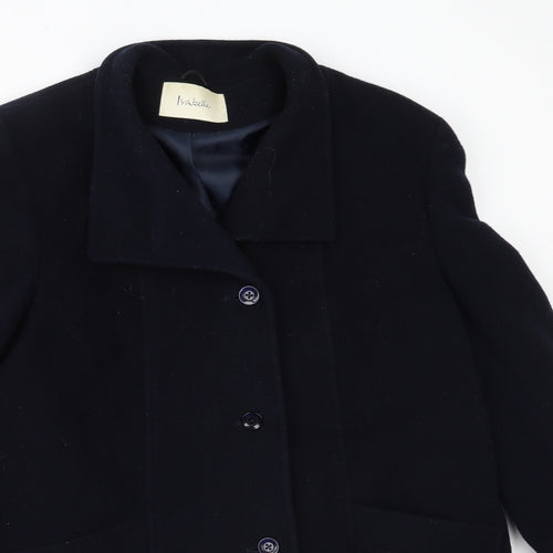 Isabelle Womens Blue   Overcoat Coat Size 12