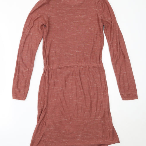 ASOS Womens Pink  Acrylic Fit & Flare  Size 8  Round Neck