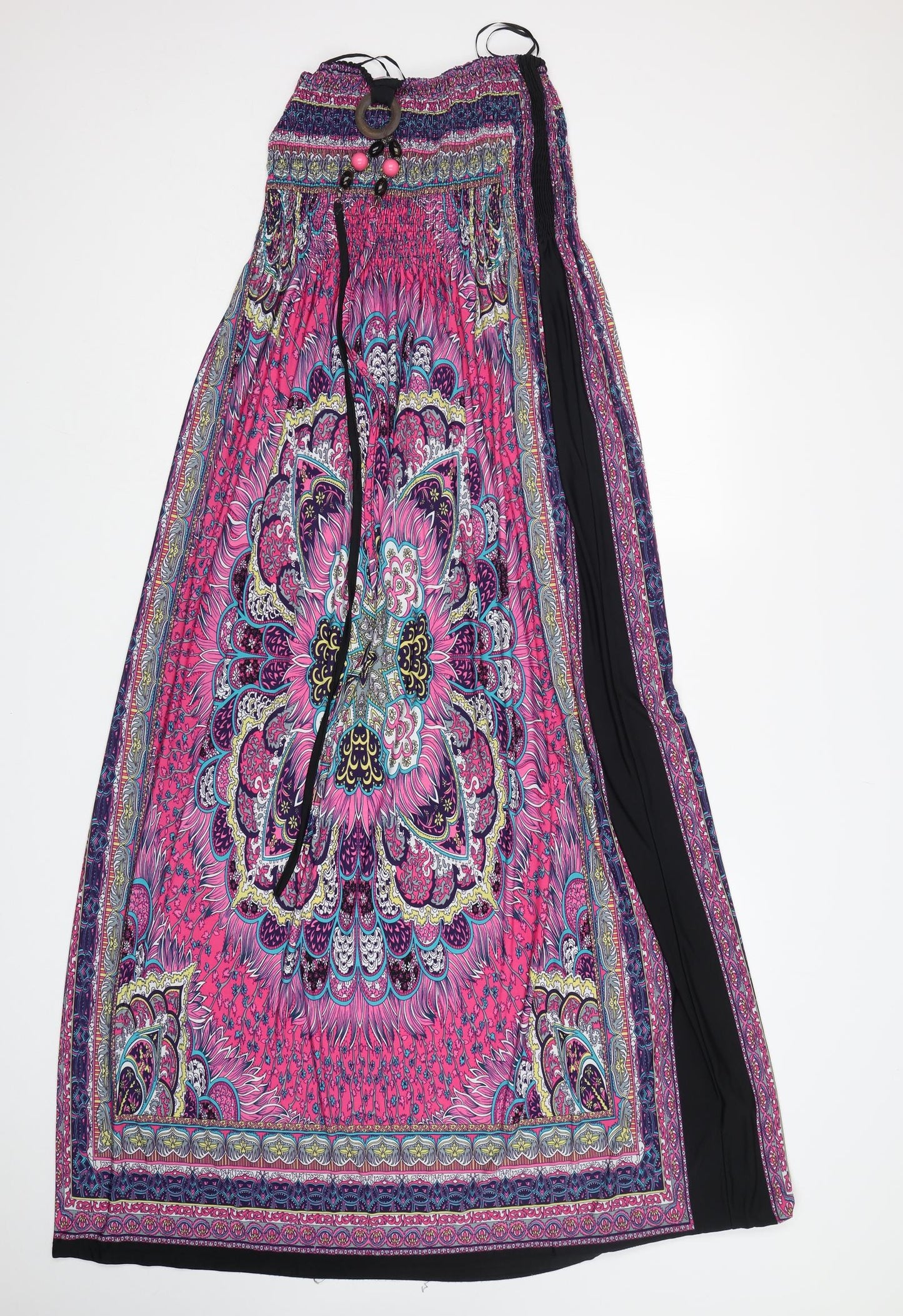 Cameo Rose Womens Multicoloured Paisley Polyester Maxi  Size L  Off the Shoulder